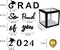 2024 Graduation Party Decoration Black Balloon Boxes with Letters 2024 Grad & So Proud of You and 20 pcs Ballons…